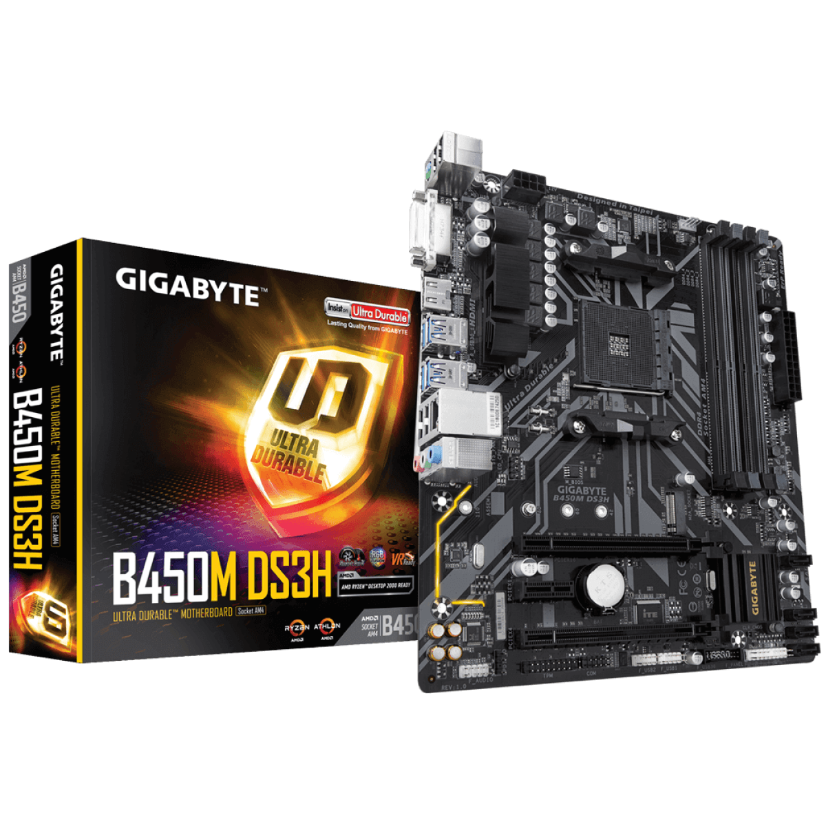 GIGABYTE B450 DS3H MOTHERBOARD - Image 1