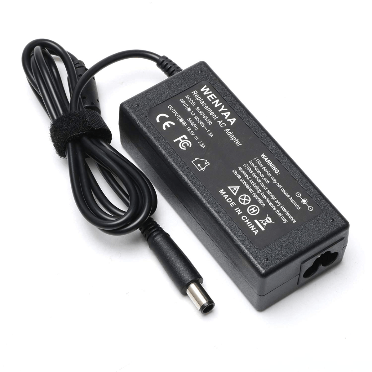 LAPTOP POWER ADAPTER HP 18.5V - 3.5A BLACK PIN - Image 1