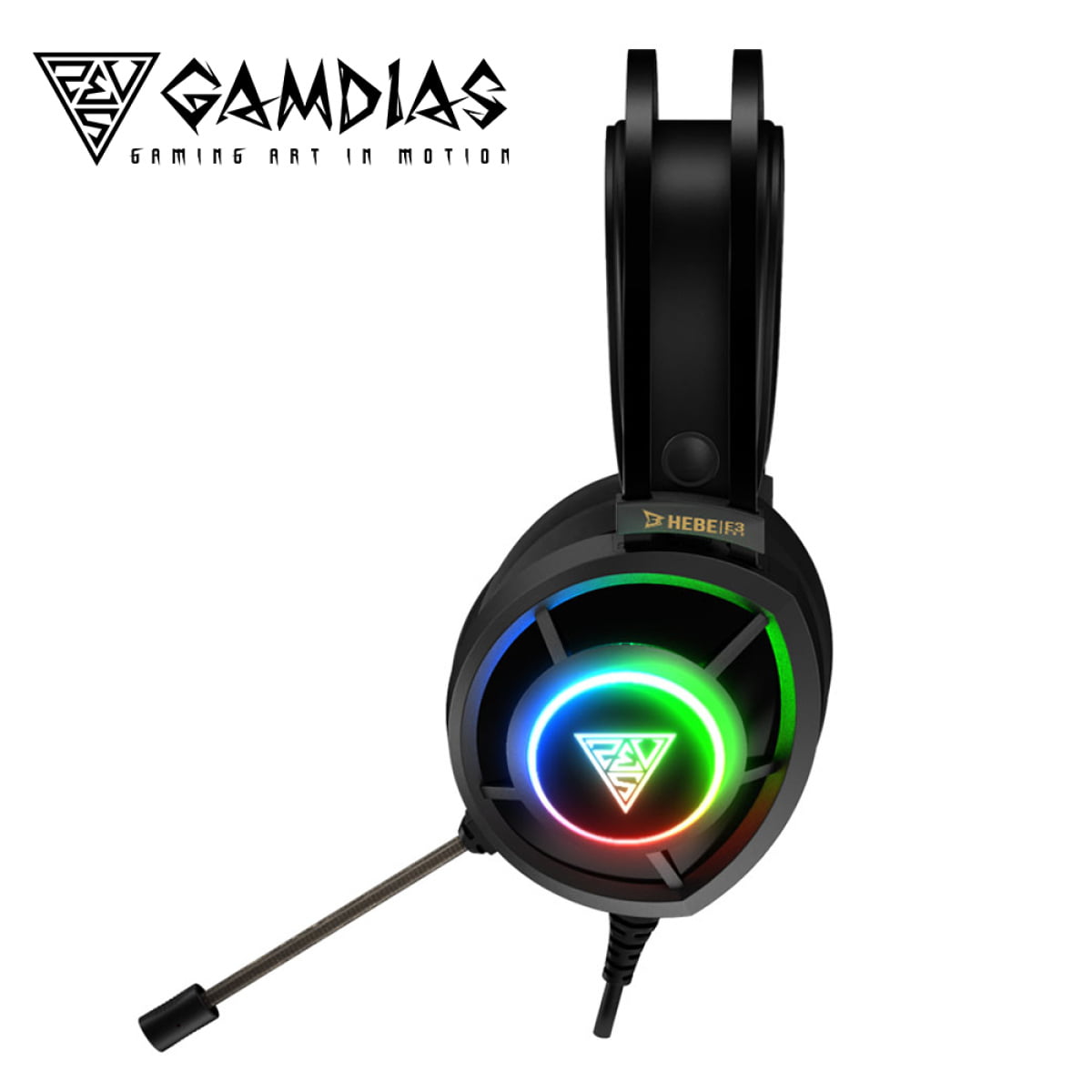GAMDIAS HEBE E3 RGB SURROUND SOUND GAMING HEADSET - Image 1