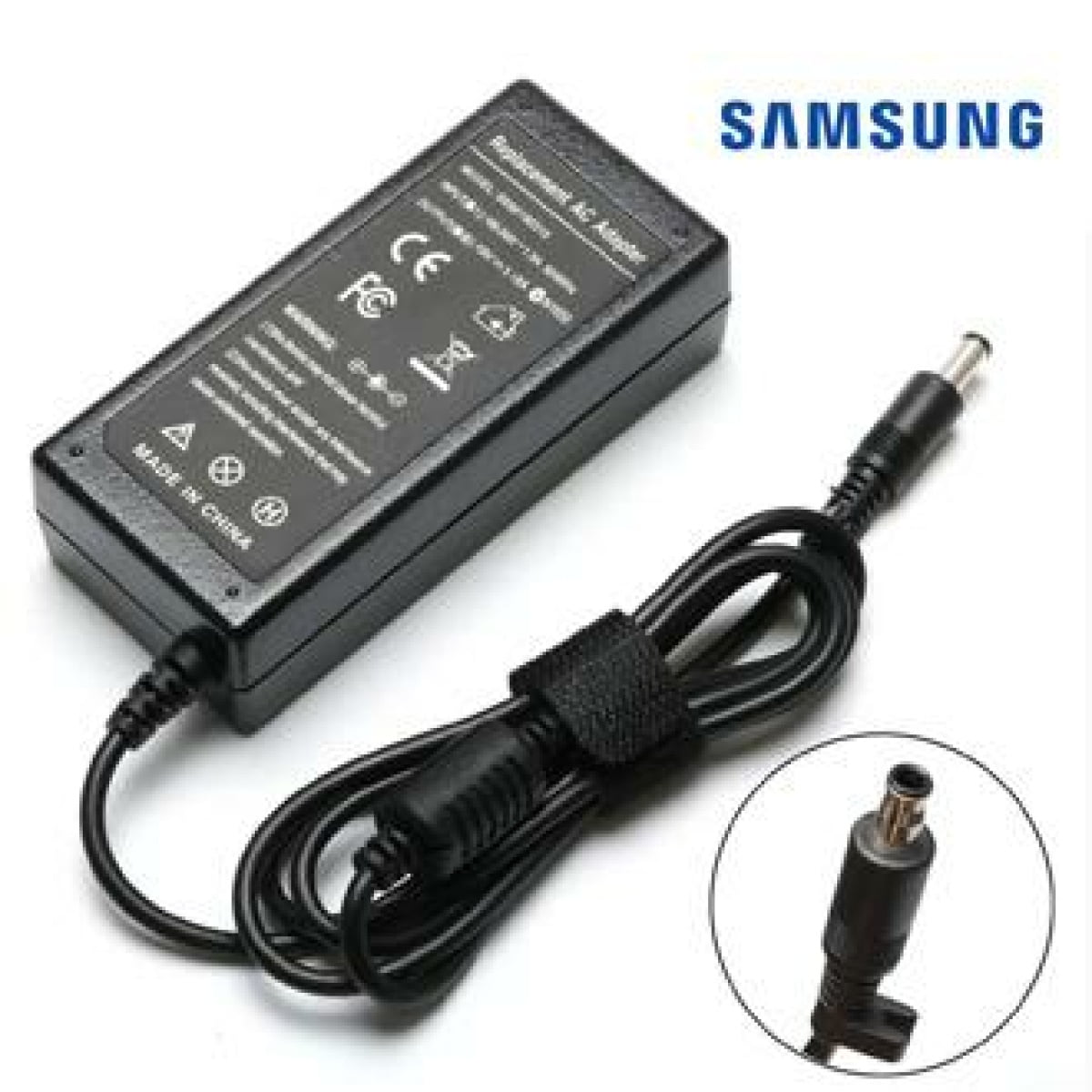 LAPTOP POWER ADAPTER SAMSUNG 14V - 3A BLACK PIN - Image 1