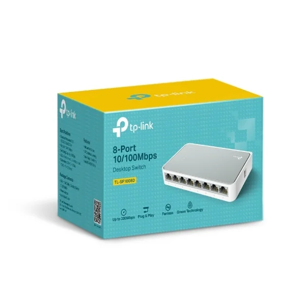 TP LINK TL-SF1008D 8 PORT 10/100 DESKTOP SWITCH