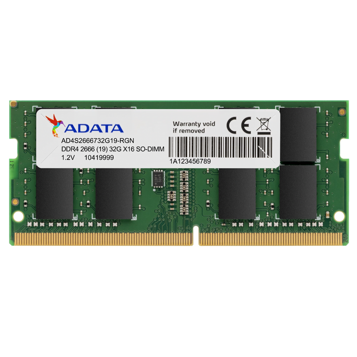 4GB  DDR4 AD4S2666W4G19-S LAPTOP RAM ADATA - Image 1