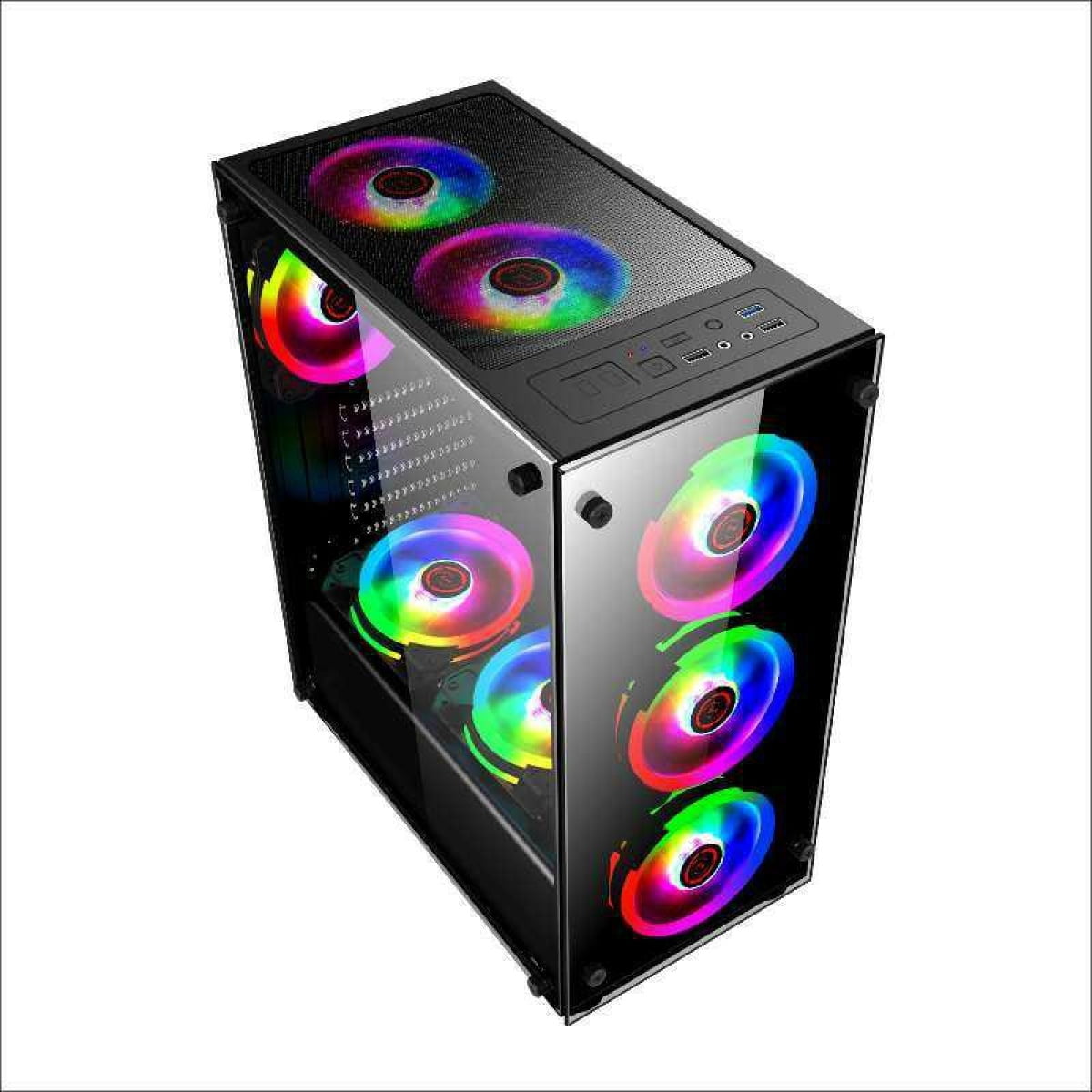 RUIX AK1100 ATX GAMING CASING WITH 4 FANS + CONTROLLER - Image 1