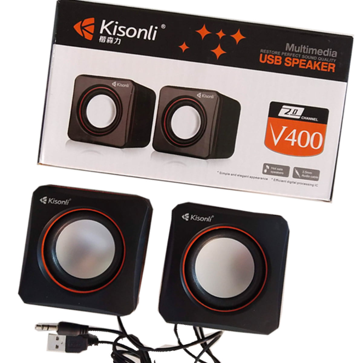 SPEAKER KISONLI V400 USB - Image 1