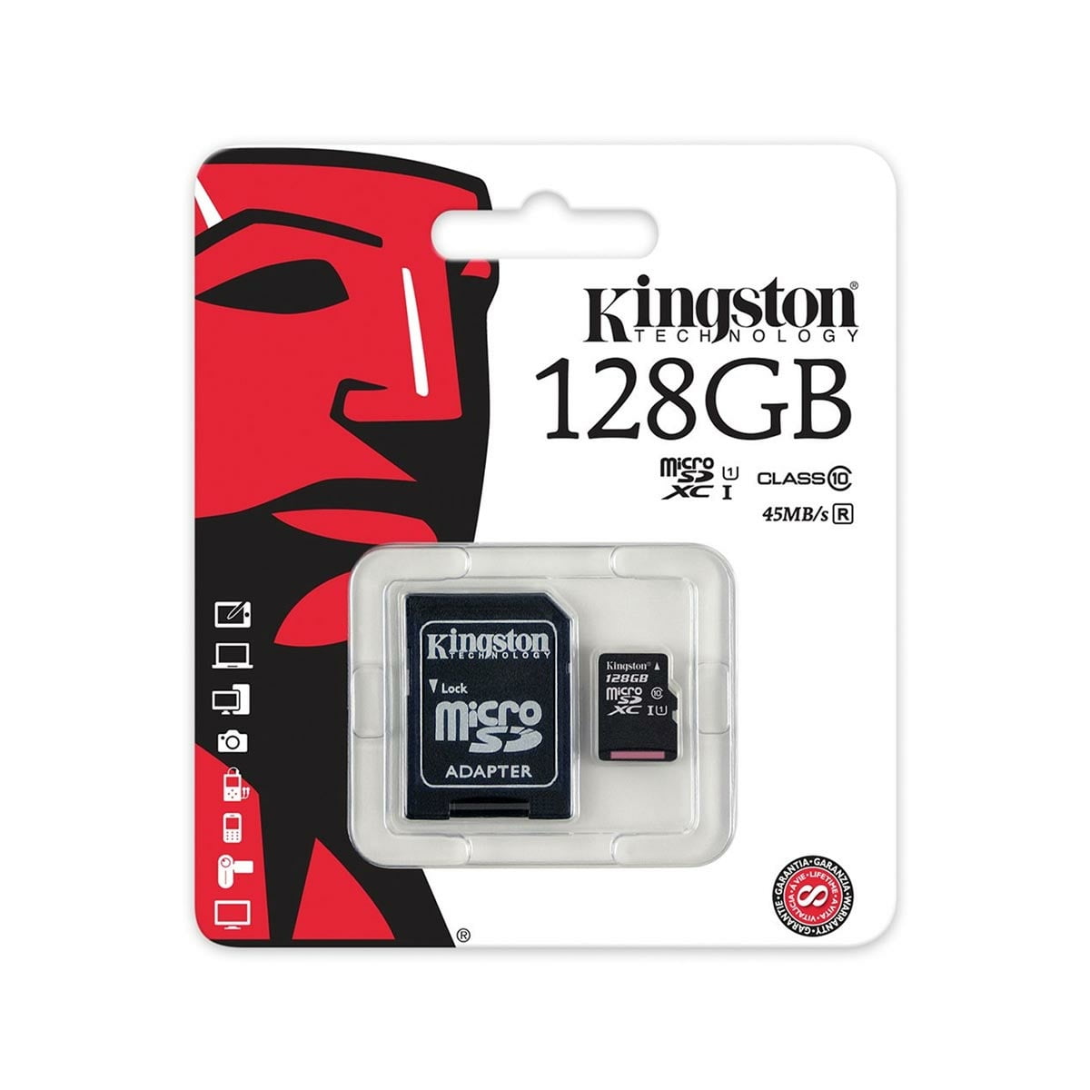 MEMORY CARD MICRO SD 128GB - KINGSTON - Image 1