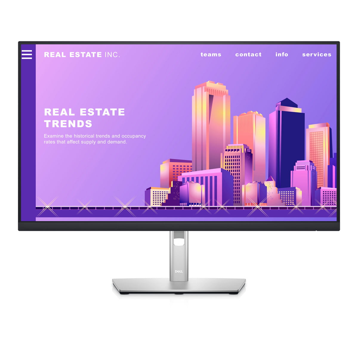 DELL PROFESSIONAL 27" P2722H MONITOR Dell 27 Monitor - Image 1