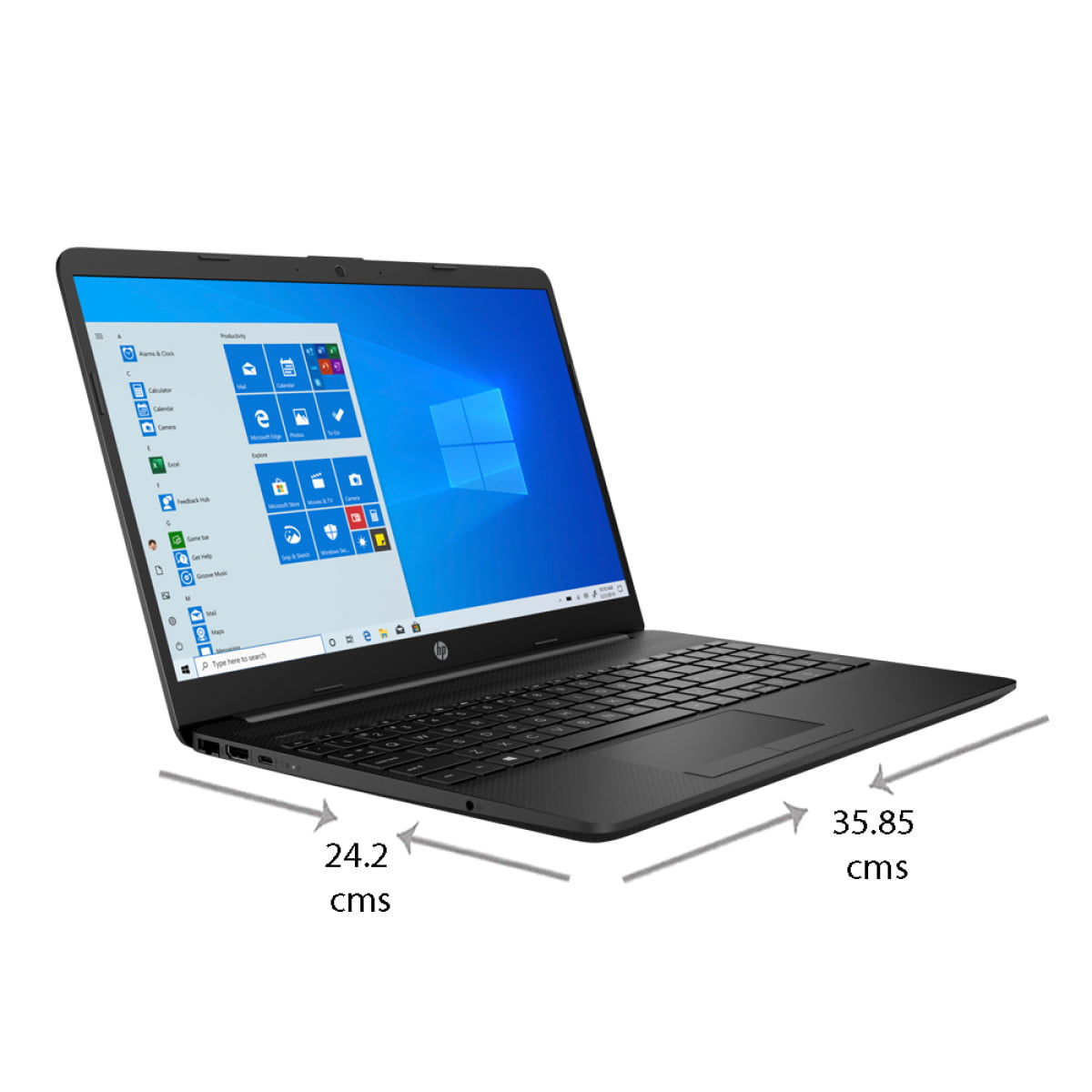 HP 15S-GR515AU(ATHLON 3050U) 4GB,1TB,15.6″HD,Windows 10 Home Fee Microsoft Office 2 Year Warranty - Image 1
