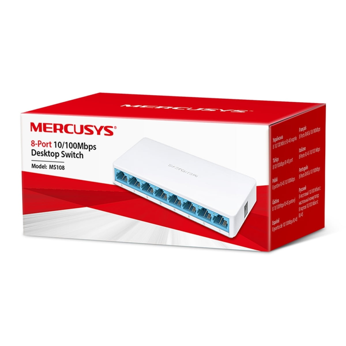 MERCUSYS MS108 8 PORT 10/100MBPS - Image 1