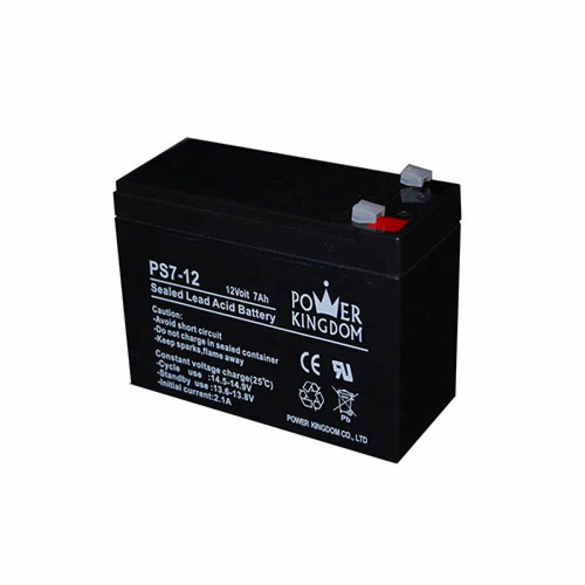 POWER KINGDOM UPS BATTERY 12V/7A - Image 1