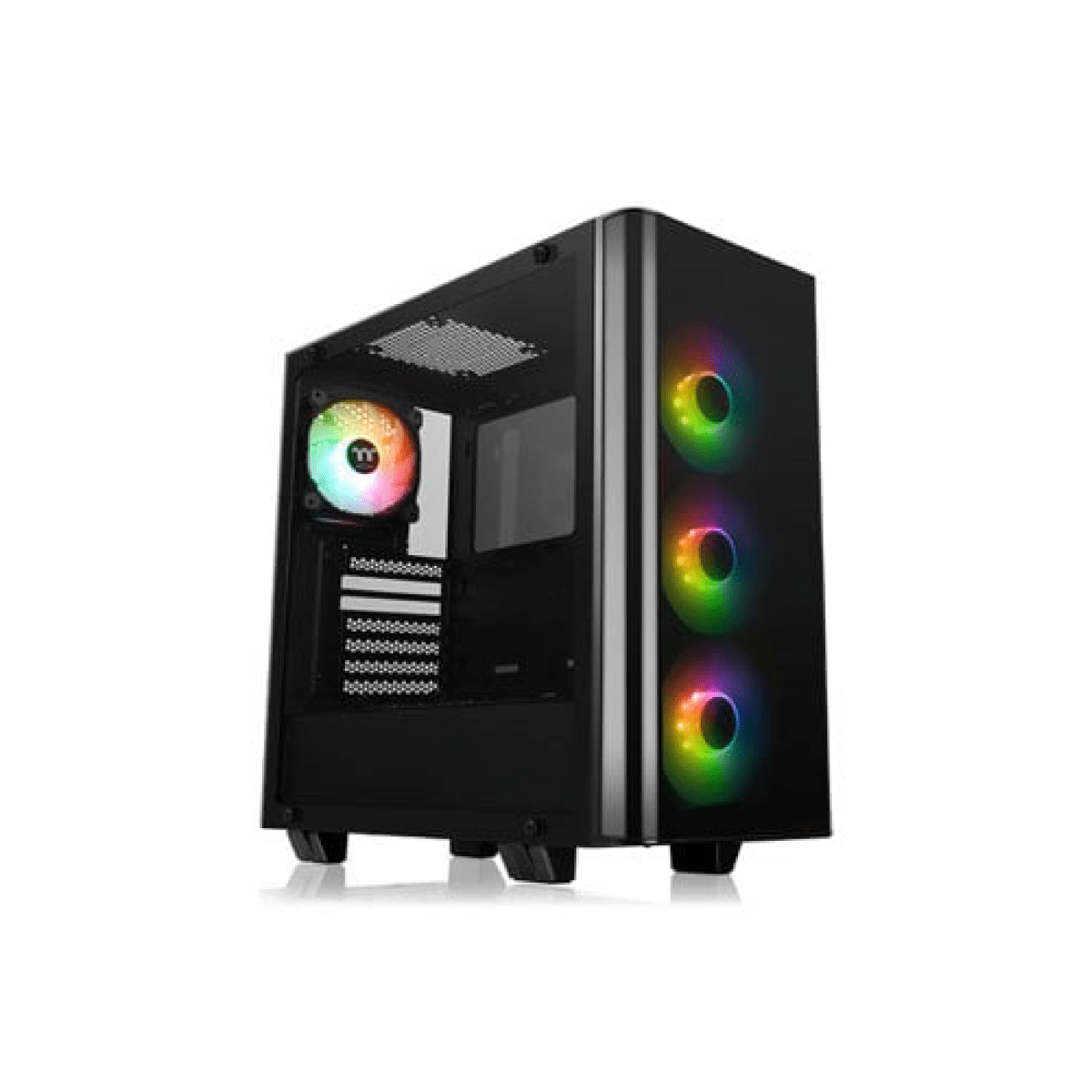 TERMAL TAKE VIEW 21 TG RGB BLACK COMPUTER CASING - Image 1