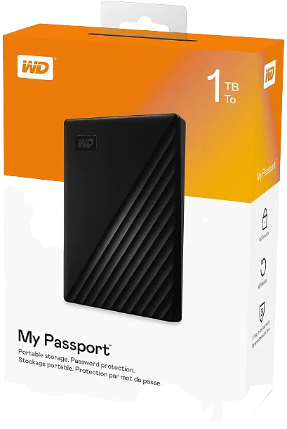 EXTERNAL 1TB  WD HARD DISK - Image 1