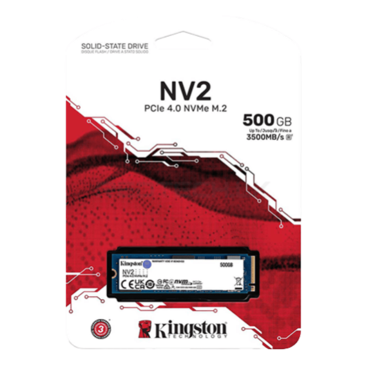 KINGSTON NV2 500GB NVME M.2 SSD - Image 1