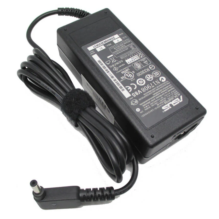 LAPTOP POWER ADAPTER ASUS 19V - 3.42A BLACK BIG PIN - Image 1
