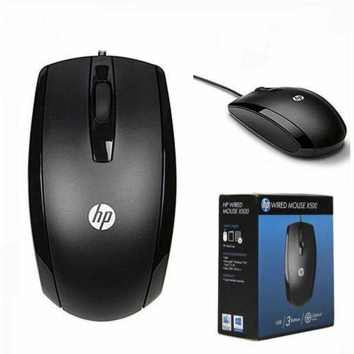 HP X500 WIRED MOUSE - Image 1