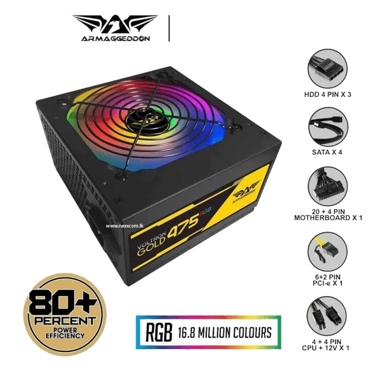 ARMAGGEDDON VOLTRON GOLD 475 RGB POWER SUPPLY - Image 3