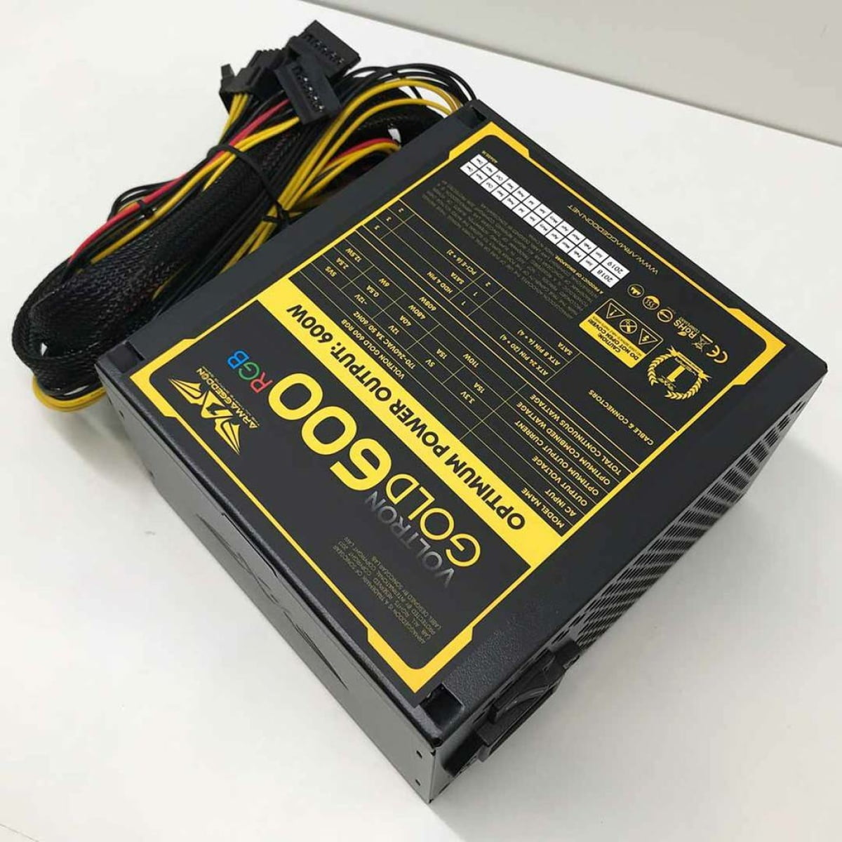 ARMAGGEDDON VOLTRON GOLD 600 RGB POWER SUPPLY - Image 2