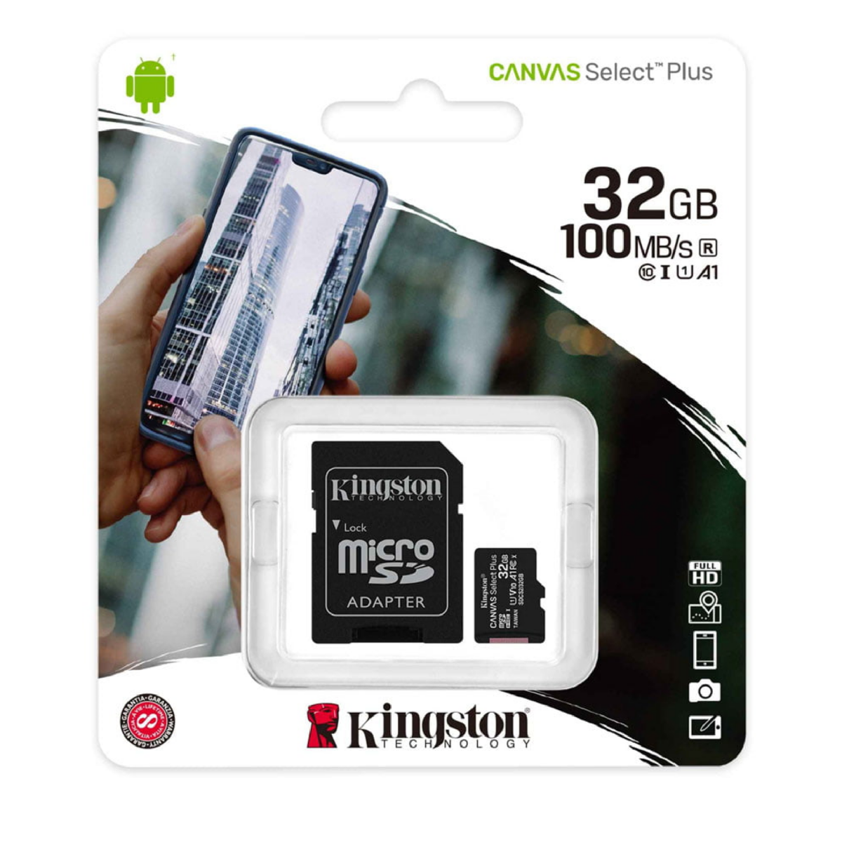 MEMORY CARD MICRO SD CLASS 10 32 GB KINGSTON - Image 1