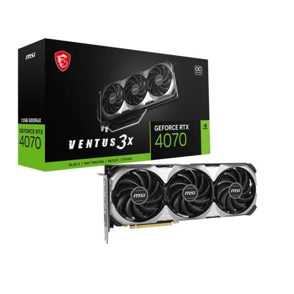 MSI RTX 4070 VENTUS 3X E 12G OC GRAPHICS CARD
