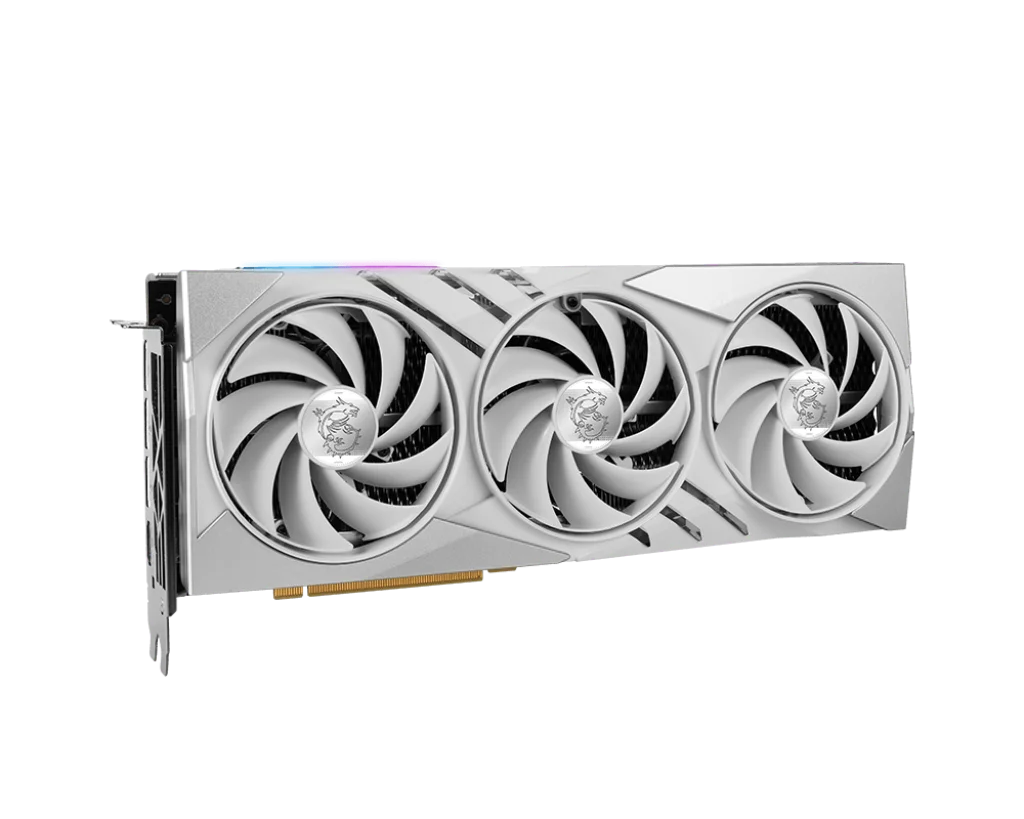 MSI RTX 4070 Ti GAMING X SLIM WHITE 12G GRAPHICS CARD - Image 3