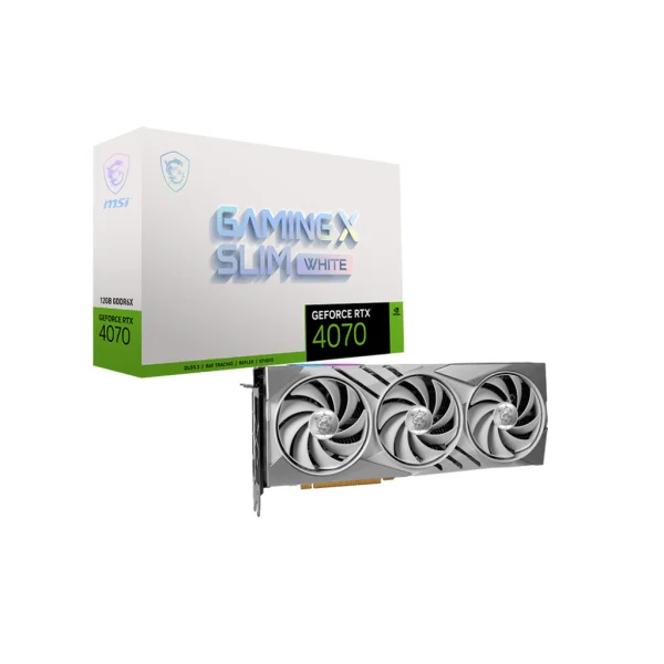 MSI RTX 4070 GAMING X SLIM WHITE 12G GRAPHIC CARD
