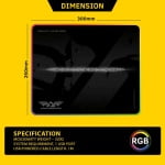 ARMAGGEDDON AS-29R ASSAULT RGB 3 GAMING MOUSE PAD - Image 2
