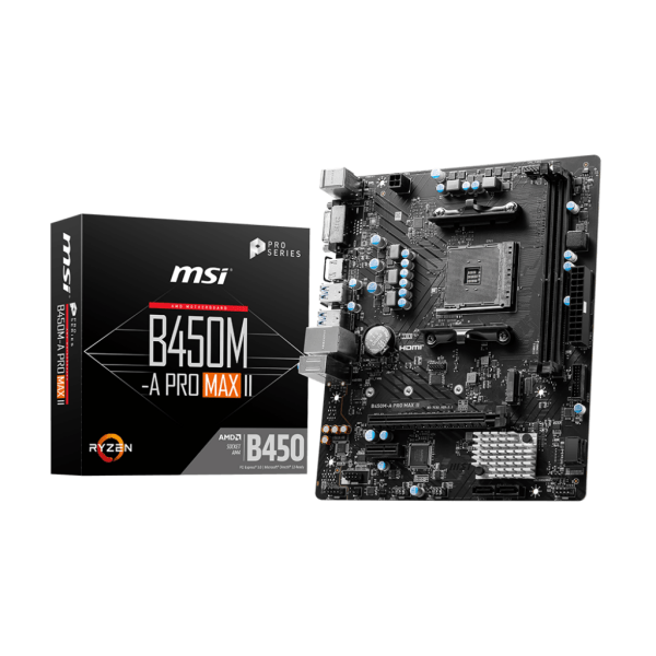 MSI B450M A PRO MAX II MOTHERBOARD