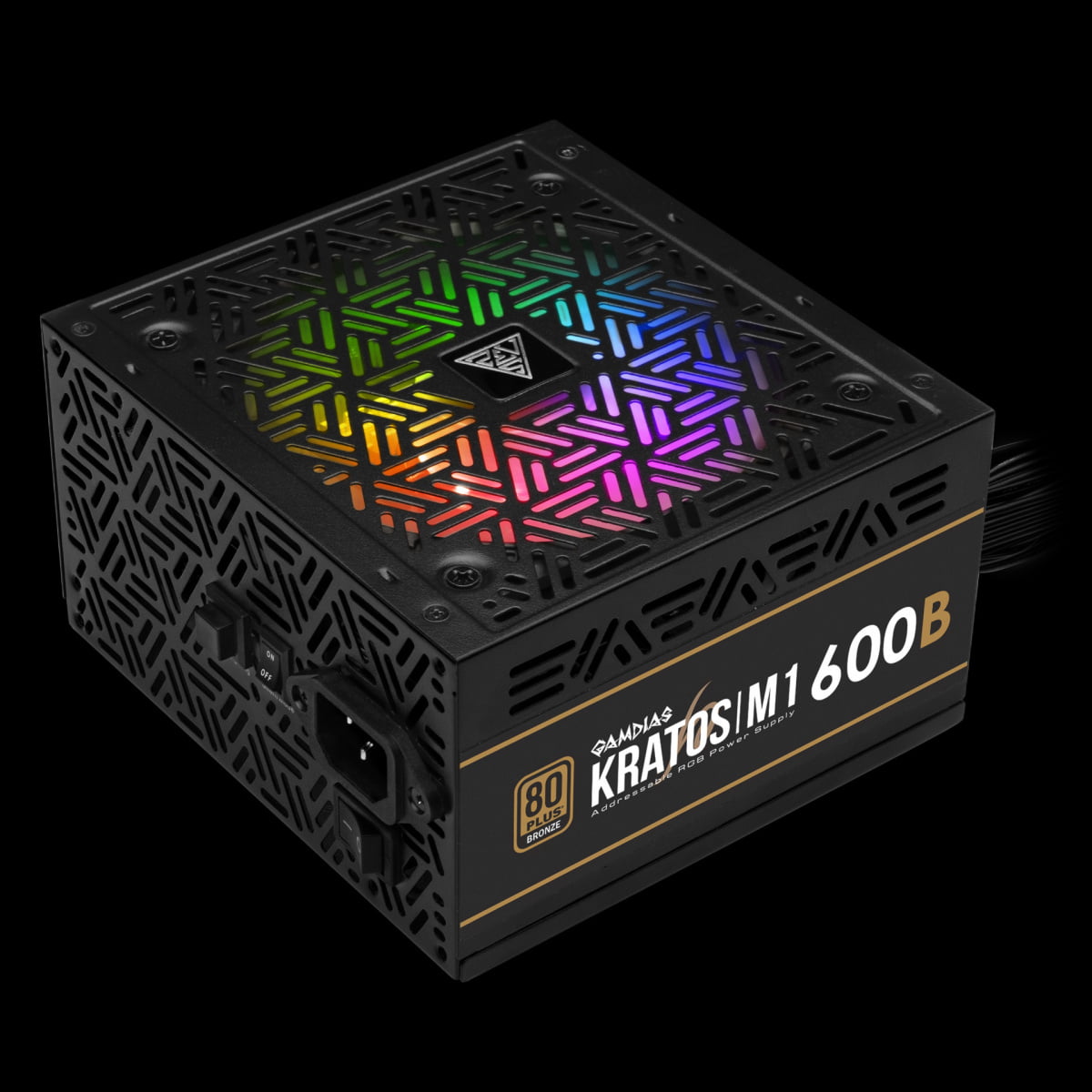 GAMDIAS KRATOS M1 600W ARGB 80 PLUS BRONZE POWER SUPPLY - Image 2