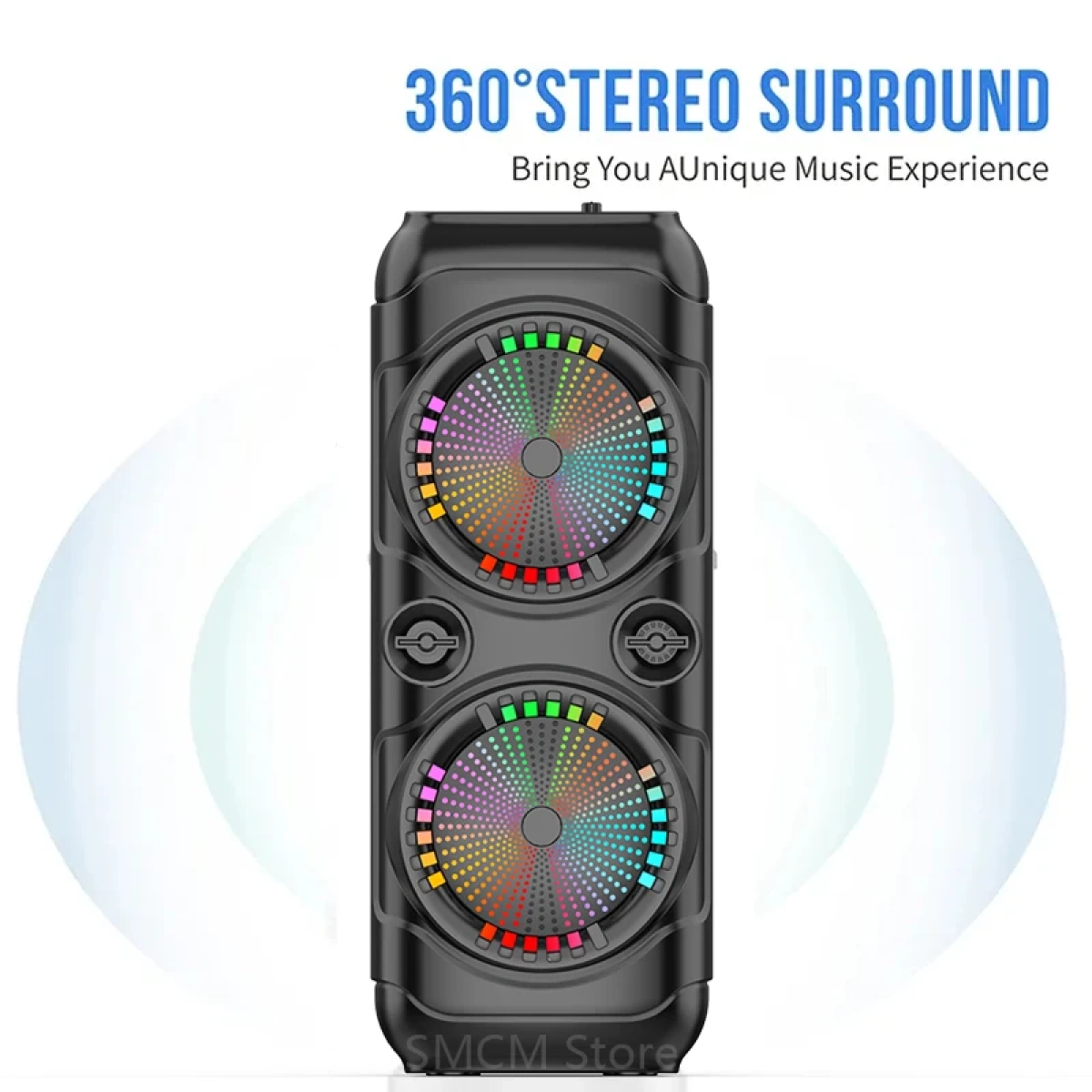ZQS 8229 BLUETOOTH RGB SPEAKER WITH MIC - Image 1
