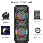 ZQS 8229 BLUETOOTH RGB SPEAKER WITH MIC - Image 3
