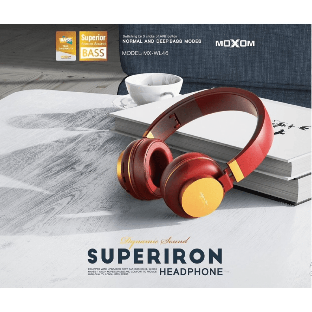 MOXOM MX-WL46 WIRELESS HEADSET - Image 1