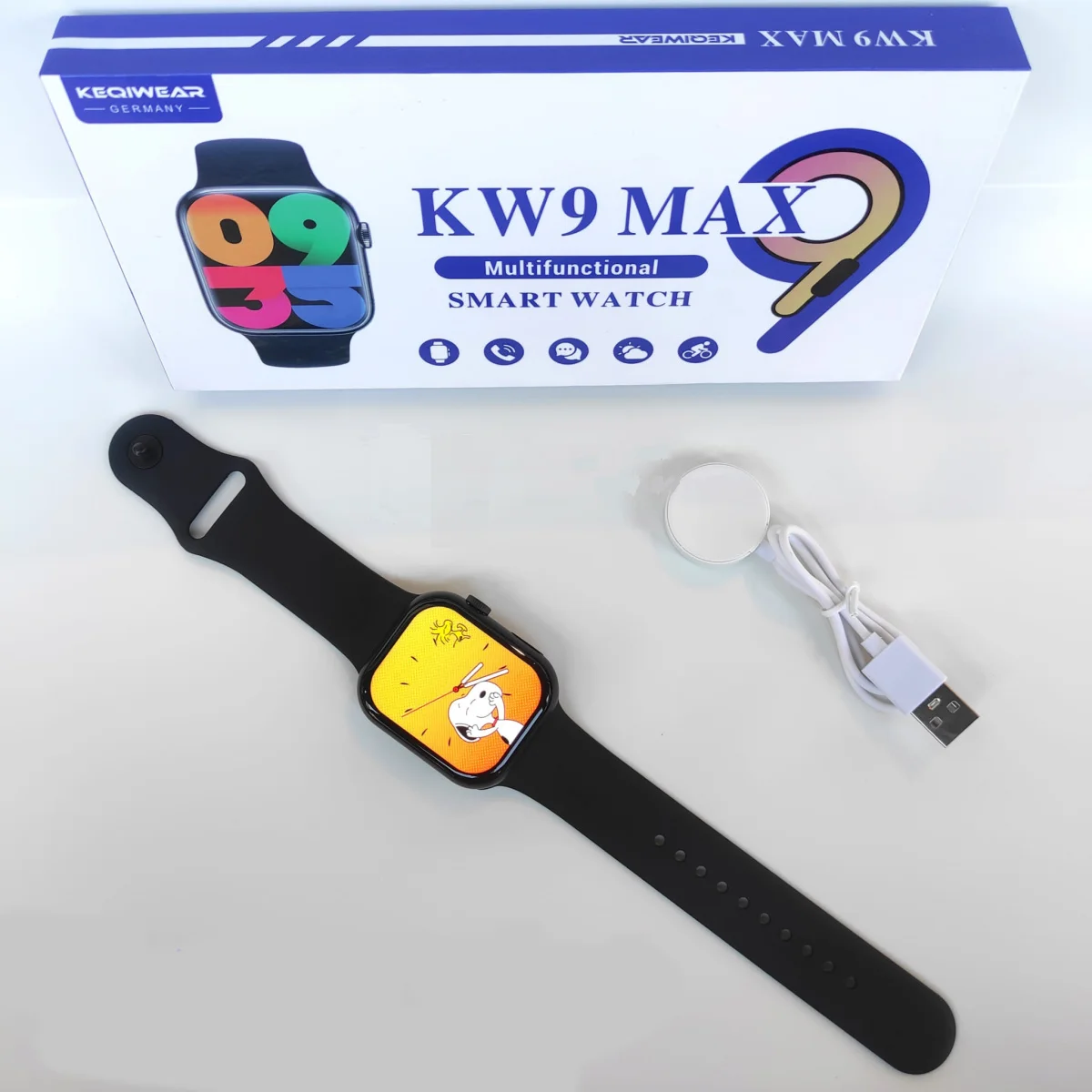 KEQIWEAR KW9 MAX SMART WATCH - Image 1