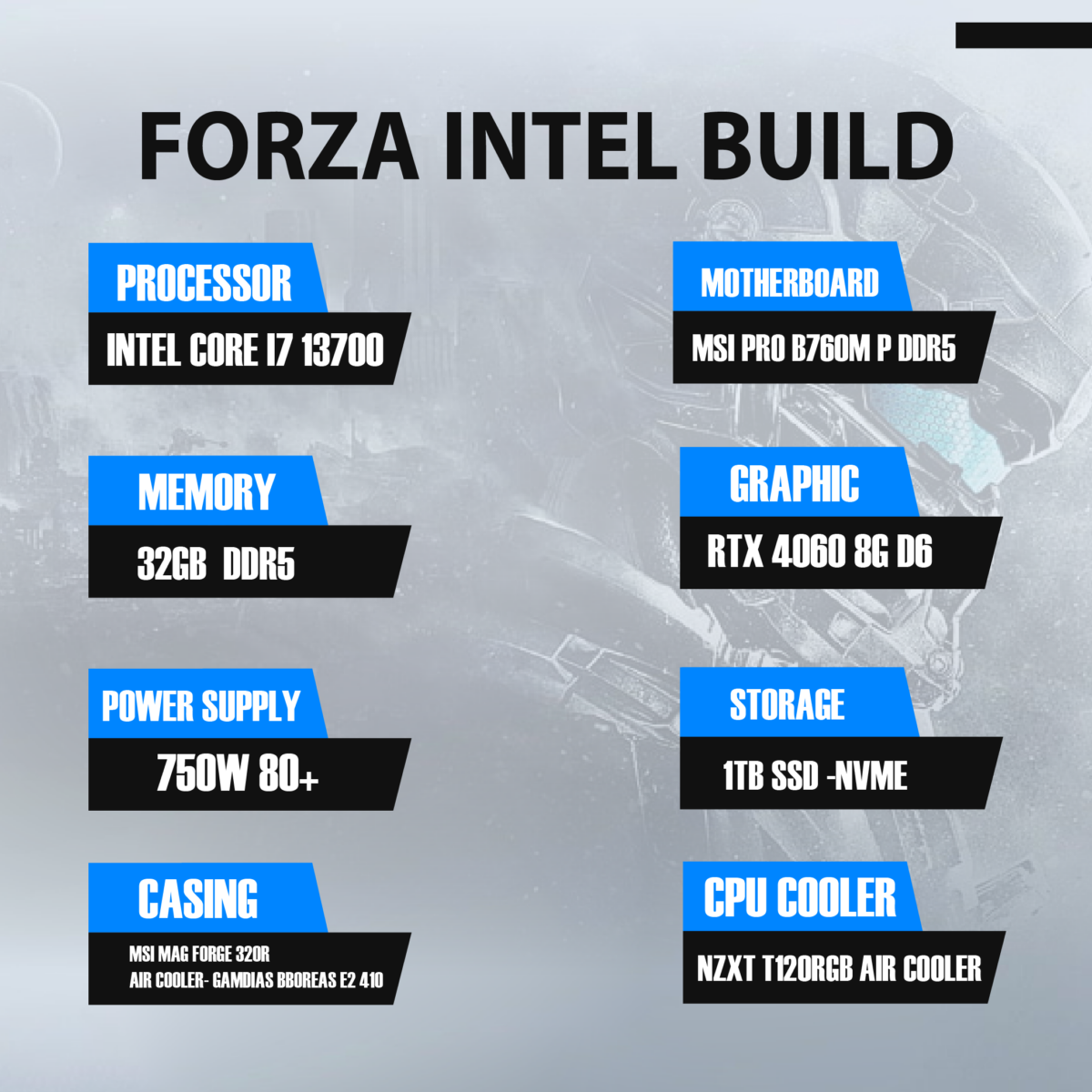 FORZA INTEL BUILD CUSTOMIZE  PC - Image 2
