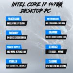 Intel Core I7 14700F DESKTOP COMPUTER DDR4 64GB RAM 1TB SSD – NVME NZXT H6 FLOW RGB ATX MID - Image 2