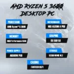 AMD Ryzen™ 5 3600 16GB RAM 512GB NVME M.2 CG71 DESKTOP PC - Image 4