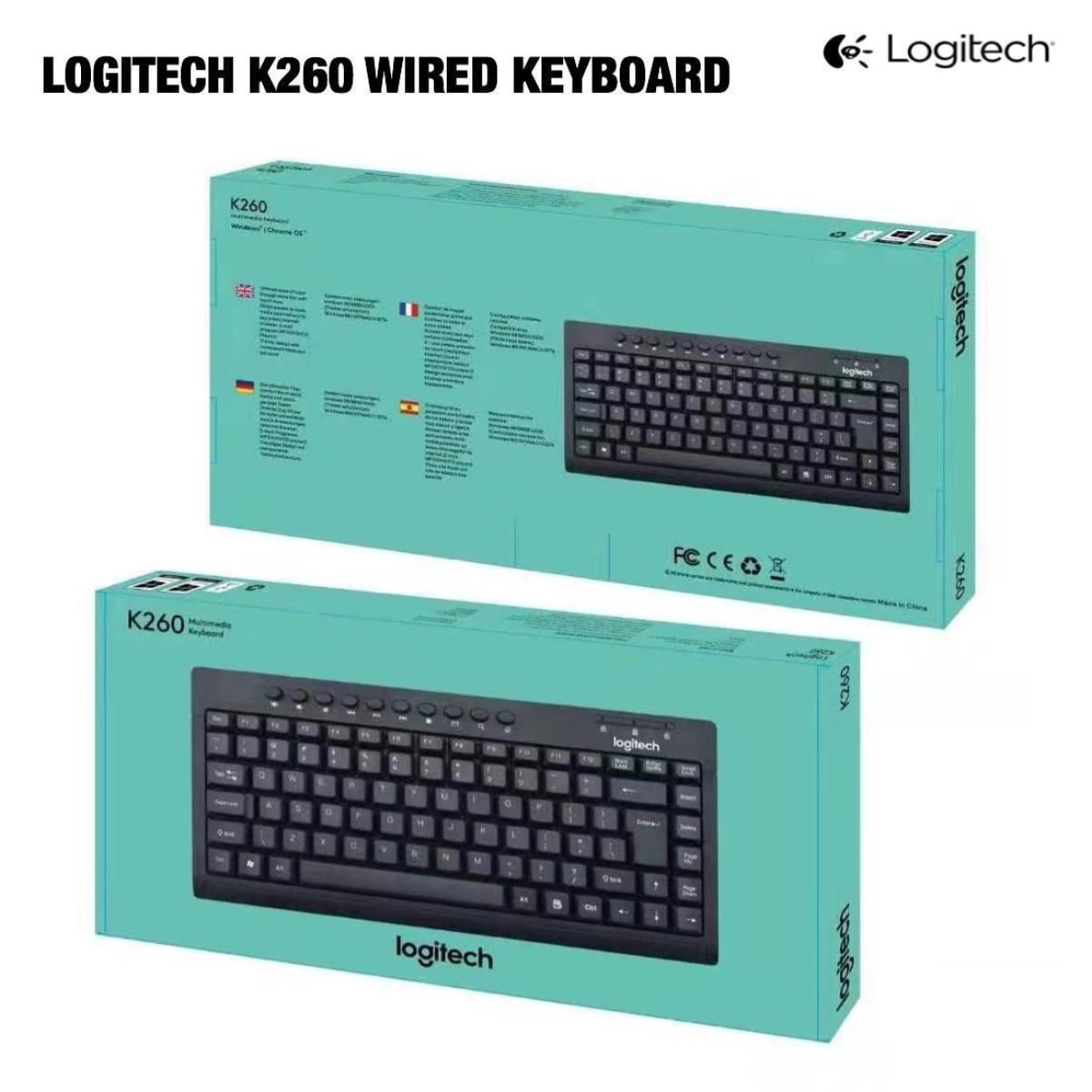 LOGITECH K260 MULTIMEDIA KEYBOARD - Image 1