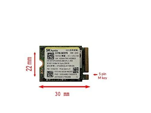 SK HYNIX 256GB M.2 2230 NVMe GEN 4x4 - Image 2