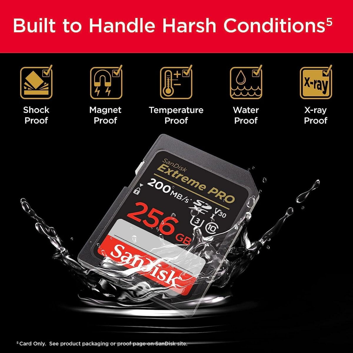 SANDISK EXTREME PRO 4K 256GB MEMORY CARD - Image 3