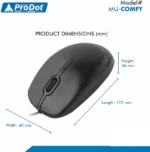 ProDot Comfy Optical Wired Mouse - Image 2