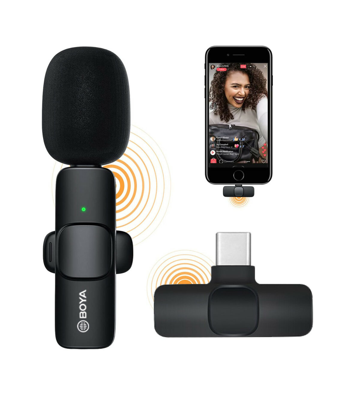 BOYA BY-MW3 MAX MIC 3IN1 WIRELESS MICROPHONE - Image 3