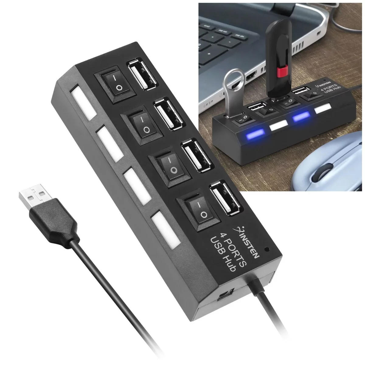 HUB 4 PORT SWITCH USB 2.0 - Image 4