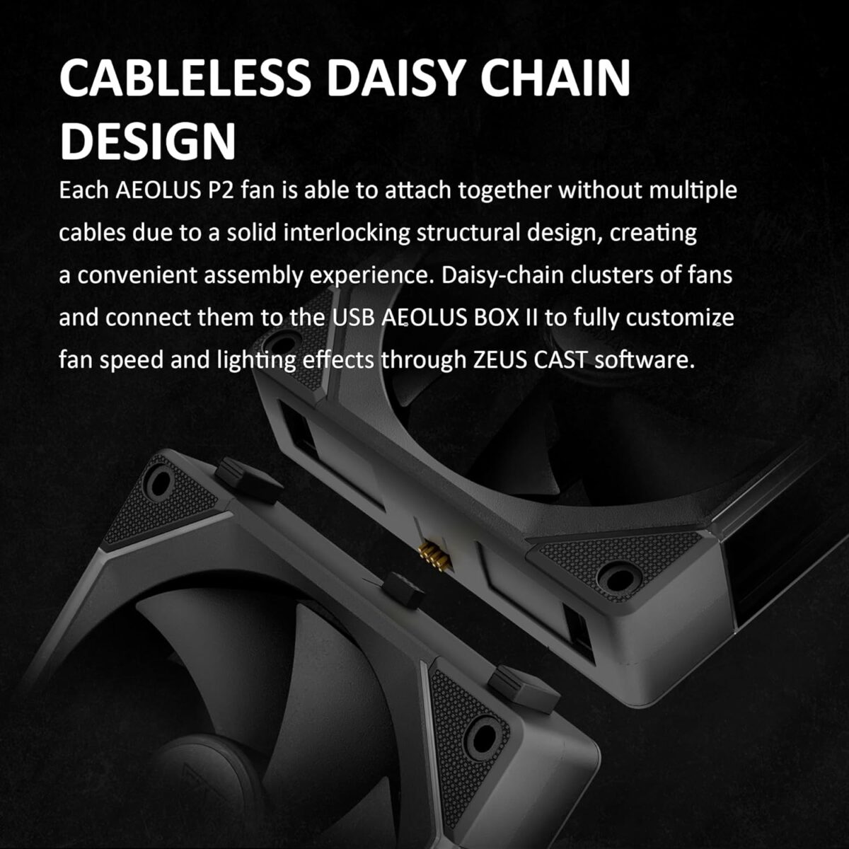 GAMDIAS AEOLUS P2 1203U RGB 120MM (X3) CASE FAN - Image 4