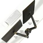 NB F160 DUAL DESKTOP MONITOR ARMS - Image 2
