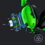 RAZER BLACKSHARK V2 X GREEN EDITION WIRED GAMING HEADSET - Image 4