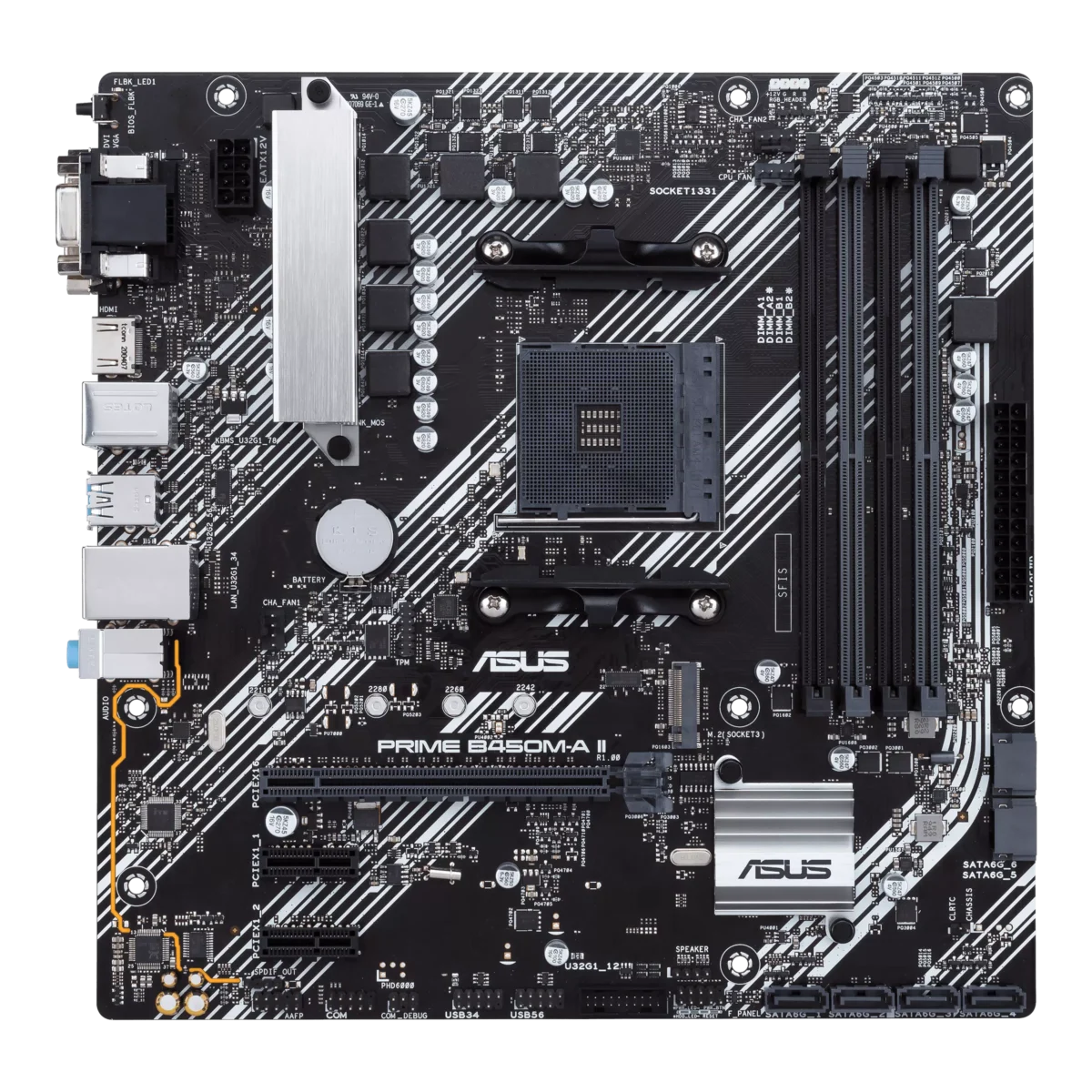 ASUS PRIME B450M A II MOTHERBAORD - Image 2