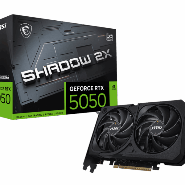 MSI RTX 5050 8G SHADOW 2X OC GRAPHICS CARD