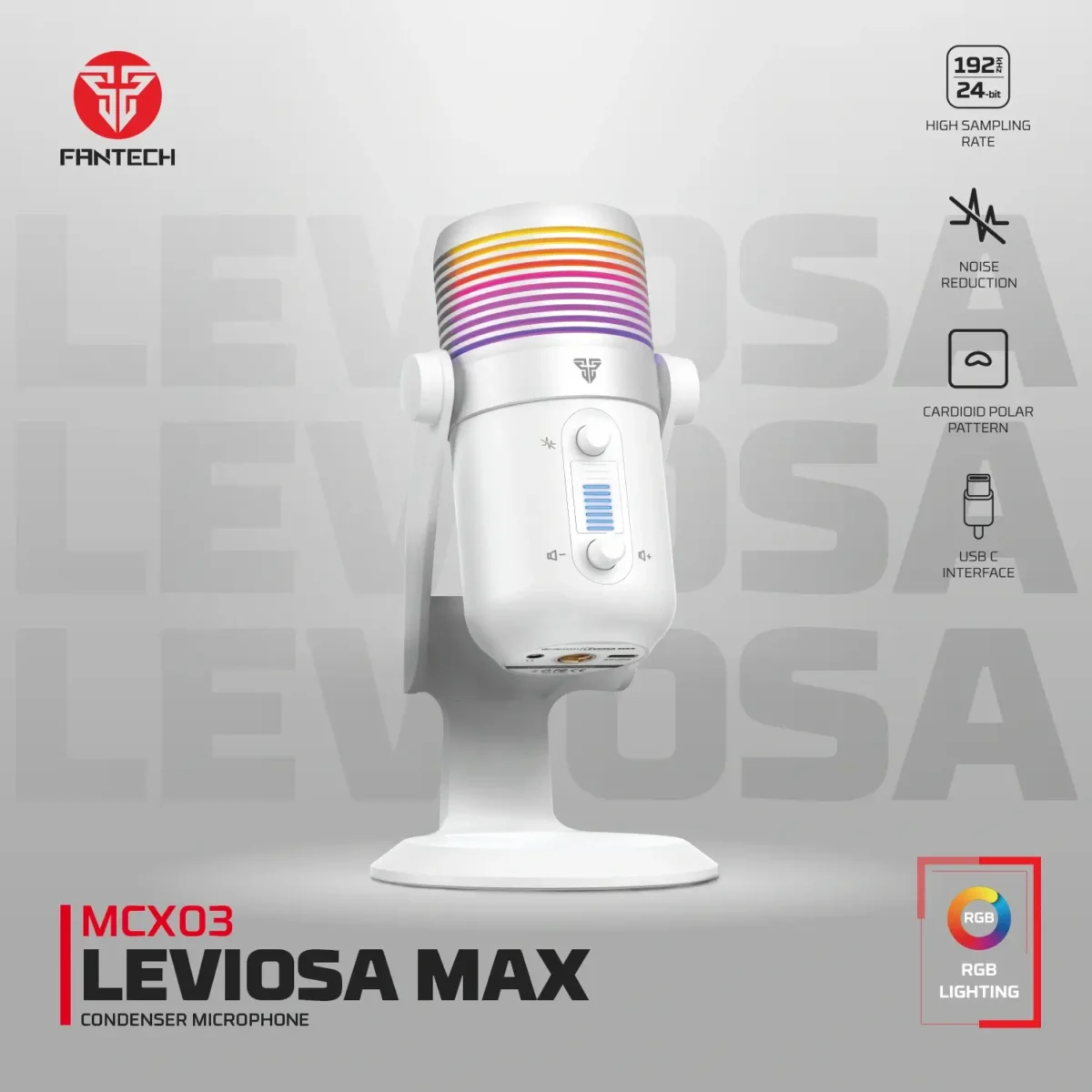 FANTECH MCX03 LEVIOSA MAX CONDENSER MICROPHONE - Image 2