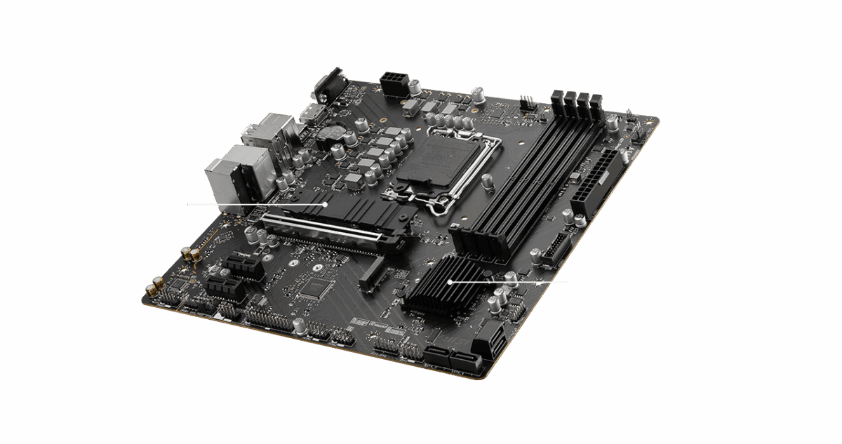 MSI PRO B760M P DDR5 MOTHERBOARD - Image 2