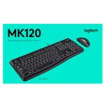 LOGITECH MK120 Corded Keyboard and Mouse Combo - Image 3